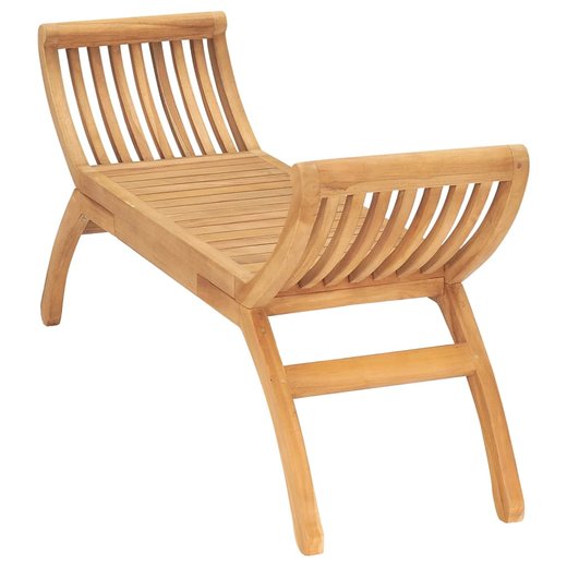 Gartenbank 120 cm Massivholz Teak