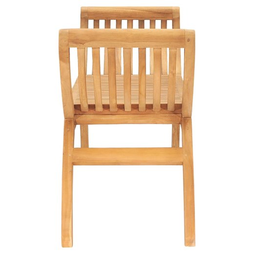 Gartenbank 120 cm Massivholz Teak