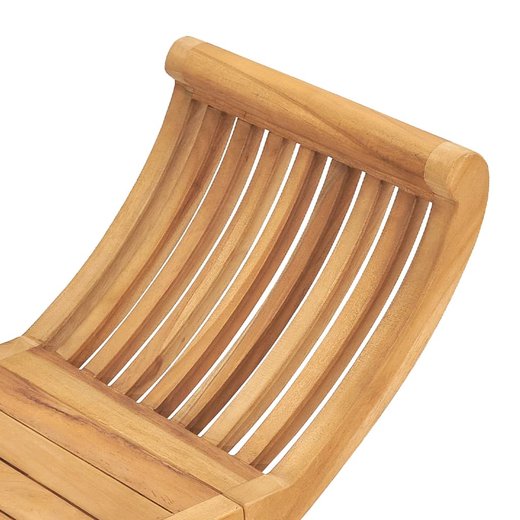 Gartenbank 120 cm Massivholz Teak