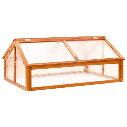 Gewchshaus Braun 114x80x50 cm Tannenholz