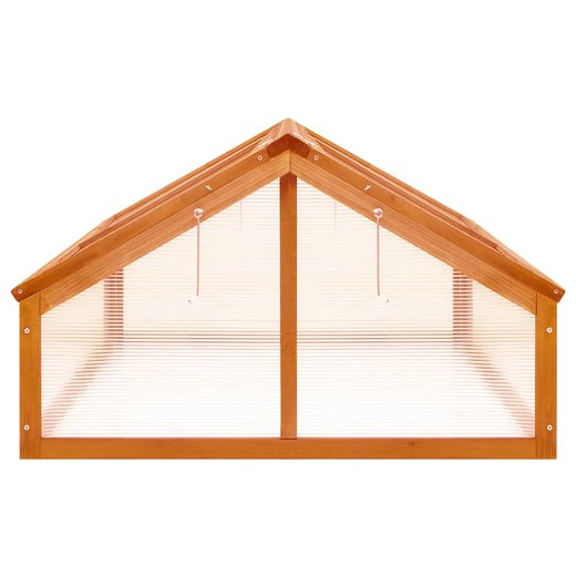 Gewchshaus Braun 114x80x50 cm Tannenholz