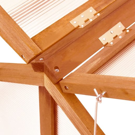 Gewchshaus Braun 114x80x50 cm Tannenholz