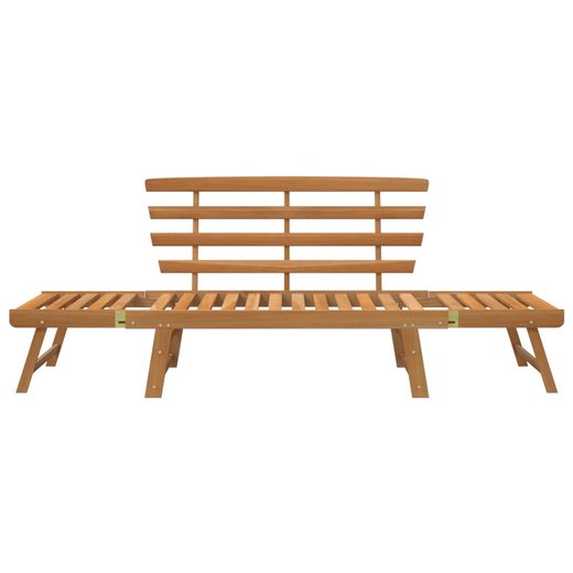Gartenbank 2-in-1 190 cm Massivholz Akazie