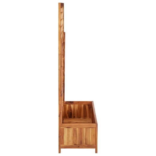 Hochbeet mit Spalier 80x38x150 cm Massivholz Akazie