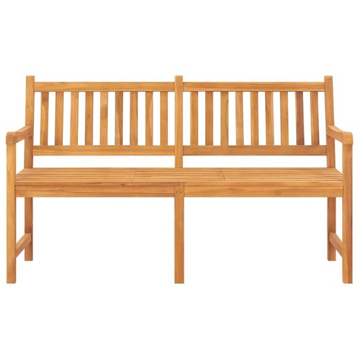 3-Sitzer Gartenbank mit Tisch 150 cm Teak Massivholz
