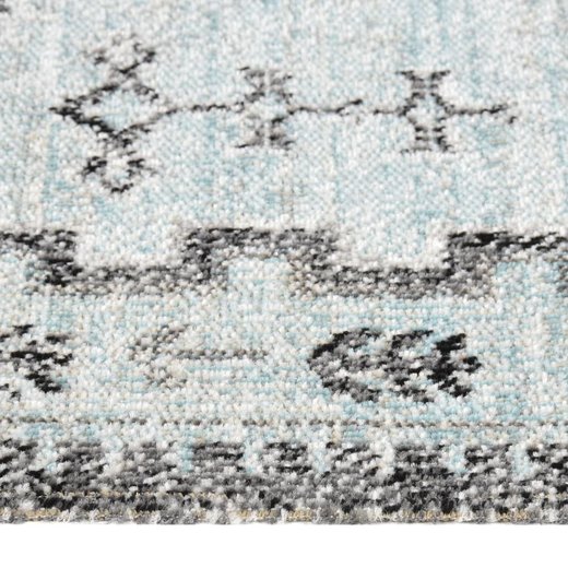 Outdoor-Teppich Flachgewebe 115x170 cm Grn und Grau