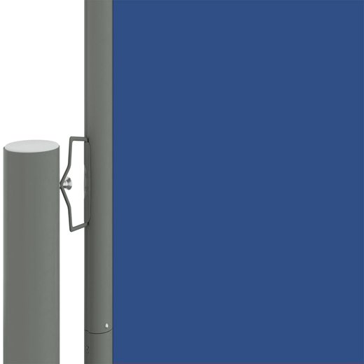 Seitenmarkise Ausziehbar Blau 117x600 cm