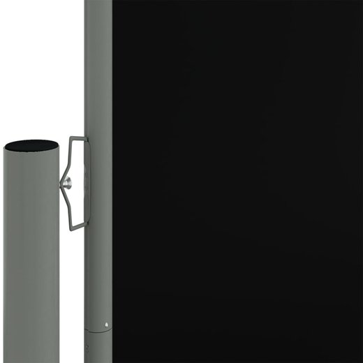 Seitenmarkise Ausziehbar Schwarz 140x600 cm