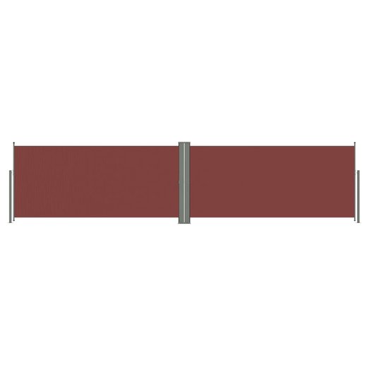 Seitenmarkise Ausziehbar Braun 140x600 cm