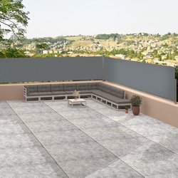 Seitenmarkise Ausziehbar Anthrazit 117x1200 cm