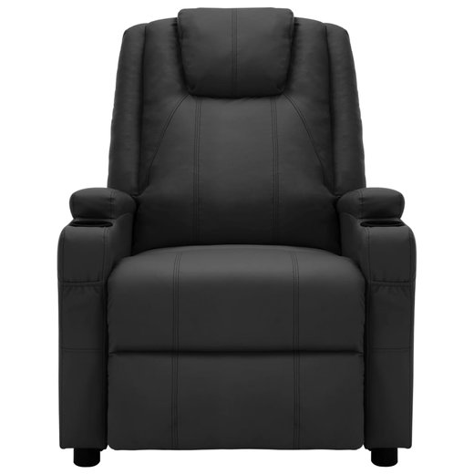 Massagesessel Schwarz Kunstleder