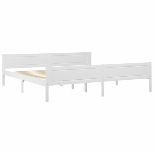 Massivholzbett Kiefer Wei 200x200 cm