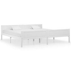 Massivholzbett Kiefer Wei 200x200 cm