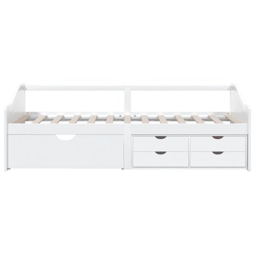 Tagesbett 3-Sitzer mit Schubladen Wei Kiefernholz 90x200 cm