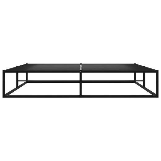 Bettgestell Schwarz Metall 200x200 cm