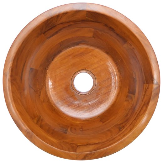 Waschbecken Massivholz Teak F40x20 cm