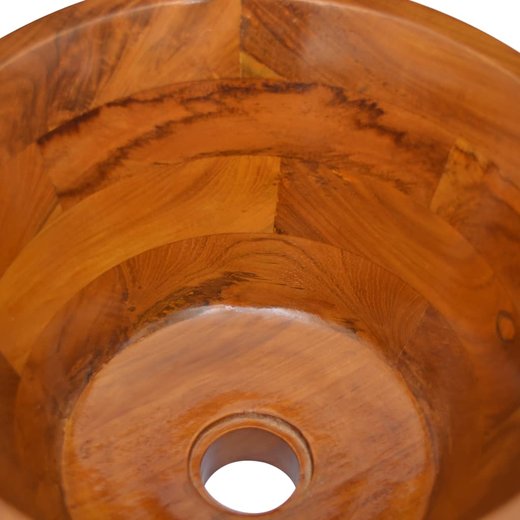 Waschbecken Massivholz Teak F40x20 cm