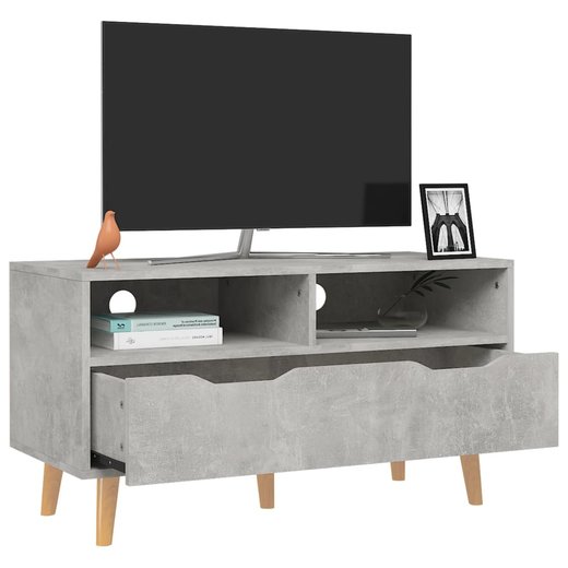 TV-Schrank Betongrau 90x40x48,5 cm Spanplatte