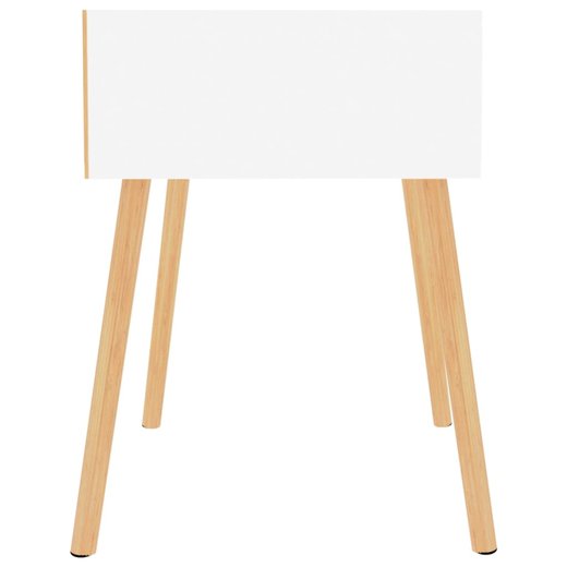 Nachttische 2 Stk. Hochglanz-Wei 40x40x56 cm Spanplatte