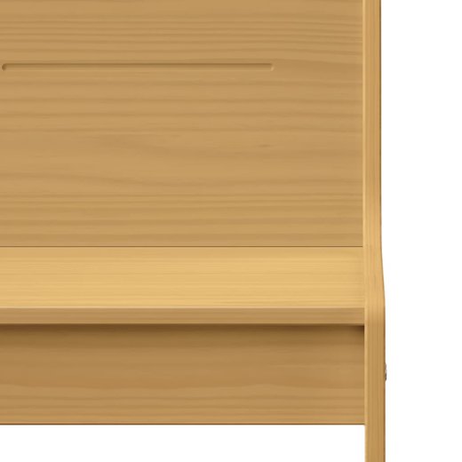 Eckbank 151 cm Massivholz Kiefer Honigbraun