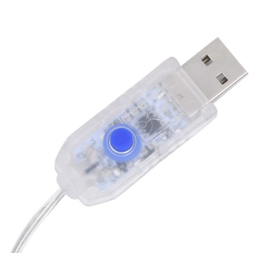Lichterketten Stern und Mond Fernbedienung 345 LED Kaltwei
