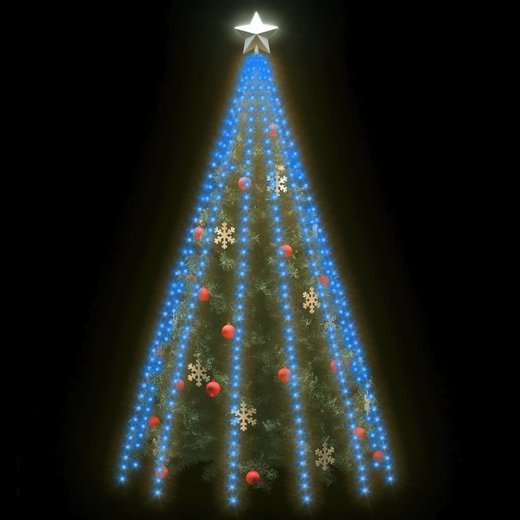 Lichterkette mit 500 LEDs Blau 500 cm Innen Auen