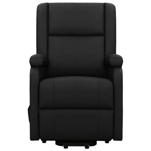 Sessel mit Aufstehhilfe Schwarz Kunstleder