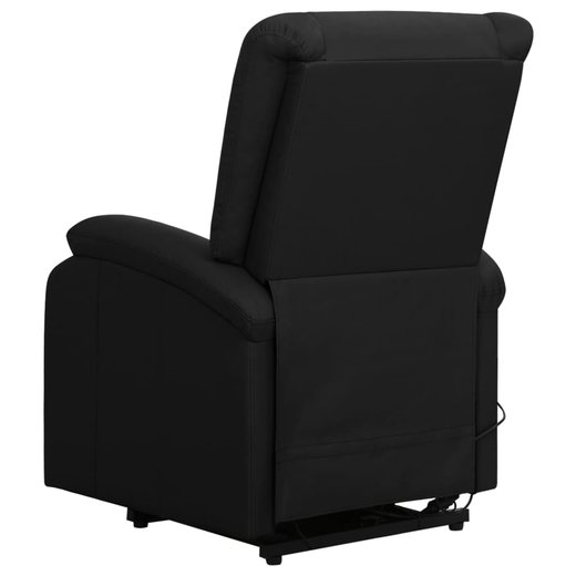 Sessel mit Aufstehhilfe Schwarz Kunstleder