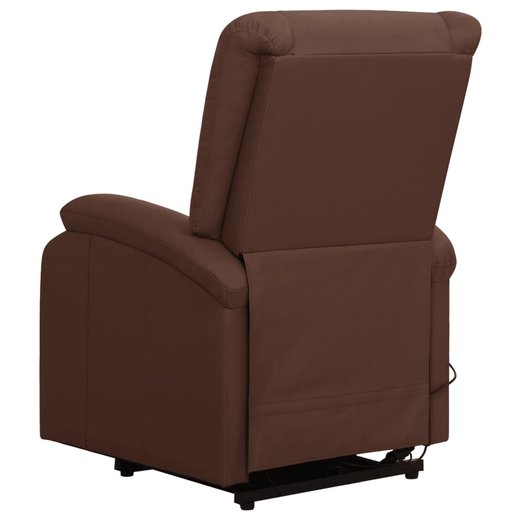 Sessel mit Aufstehhilfe Braun Kunstleder
