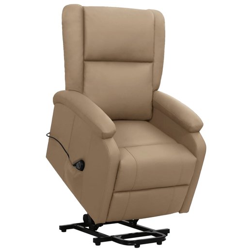 Sessel mit Aufstehhilfe Cappuccino-Braun Kunstleder