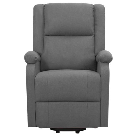 Sessel mit Aufstehhilfe Dunkelgrau Stoff