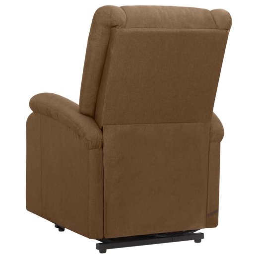 Sessel mit Aufstehhilfe Braun Stoff