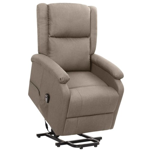 Sessel mit Aufstehhilfe Taupe Stoff