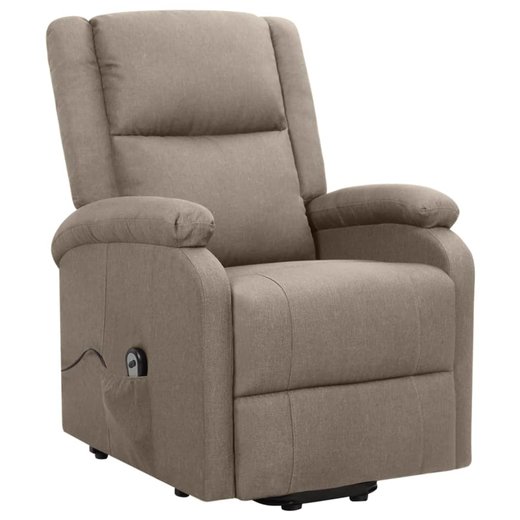 Sessel mit Aufstehhilfe Taupe Stoff