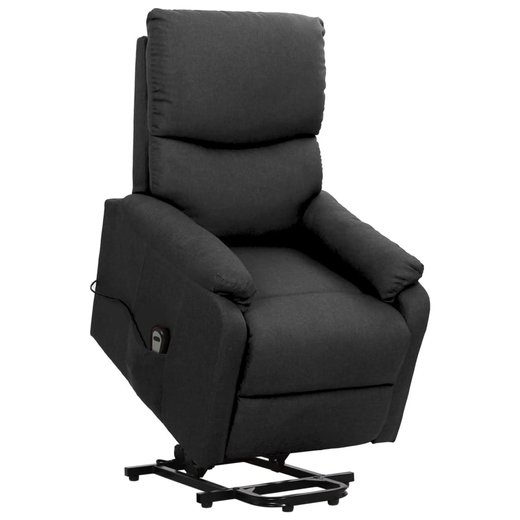 Sessel mit Aufstehhilfe Dunkelgrau Stoff