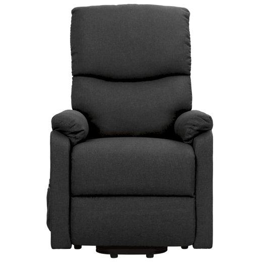 Sessel mit Aufstehhilfe Dunkelgrau Stoff