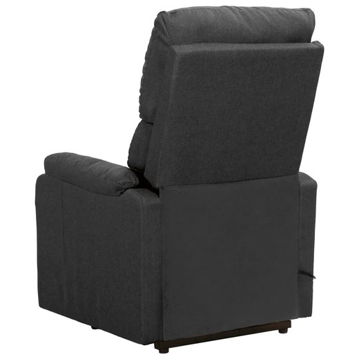 Sessel mit Aufstehhilfe Dunkelgrau Stoff