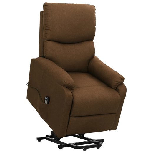 Sessel mit Aufstehhilfe Braun Stoff