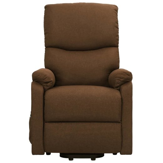 Sessel mit Aufstehhilfe Braun Stoff
