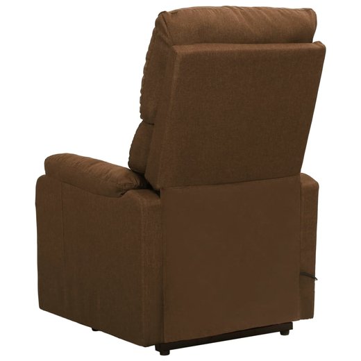 Sessel mit Aufstehhilfe Braun Stoff