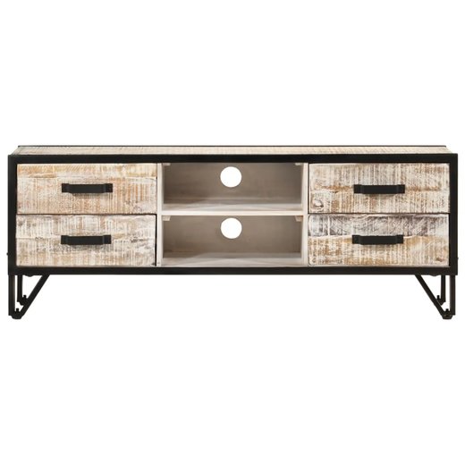 TV-Schrank 110x30x41 cm Massivholz Akazie