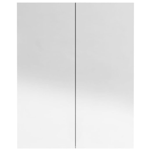 Bad-Spiegelschrank 60x15x75 cm MDF Glnzendes Grau