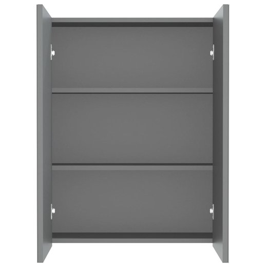Bad-Spiegelschrank 60x15x75 cm MDF Anthrazit