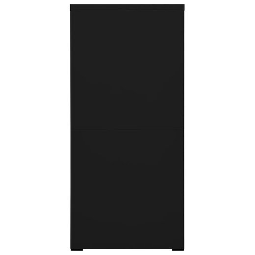 Aktenschrank Schwarz 46x62x133 cm Stahl