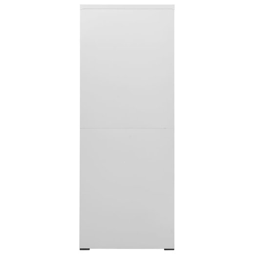 Aktenschrank Hellgrau 46x62x164 cm Stahl