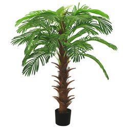 Knstliche Palme Cycas mit Topf 140 cm Grn