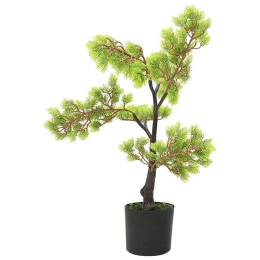 Knstlicher Bonsai Zypresse mit Topf 60 cm Grn