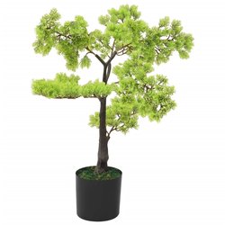 Knstlicher Bonsai Zypresse mit Topf 60 cm Grn