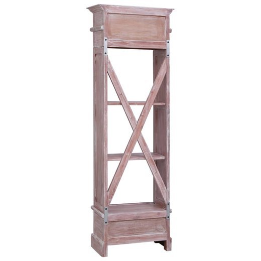 Highboard 60x30x175 cm Massivholz Mahagoni