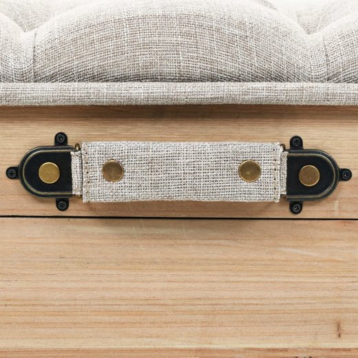 Sitzbank mit Stauraum 110 cm Massivholz Tanne